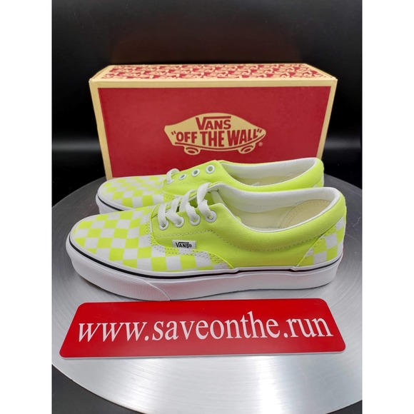 VANS ERA CHECKERBOARD "SHARP GREEN" US WOMEN'S SIZE 7 - Picture 7 of 11